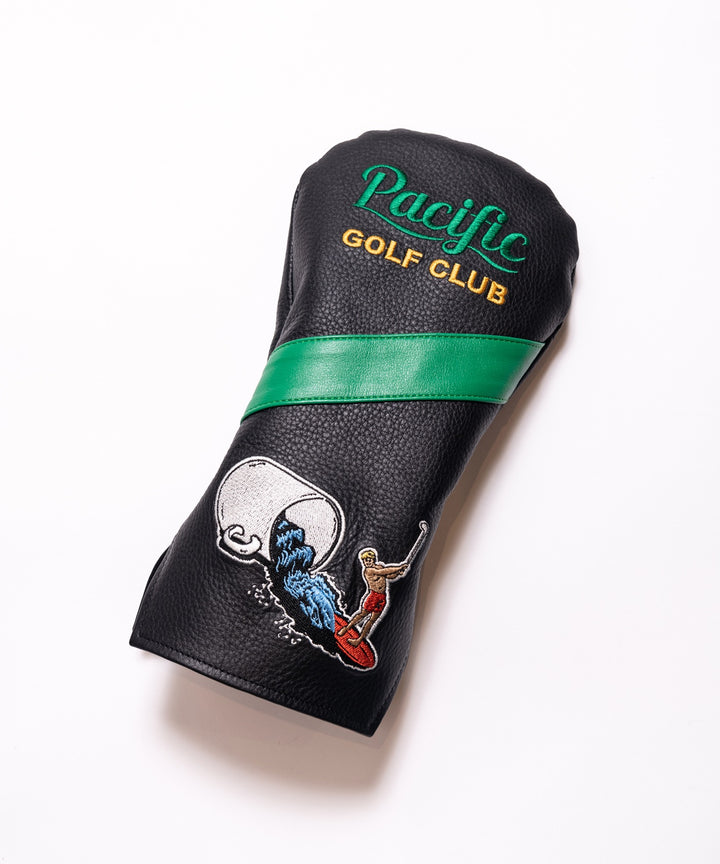 EMBROIDERY LEATHER CLUB COVER2 BLACK × GREEN