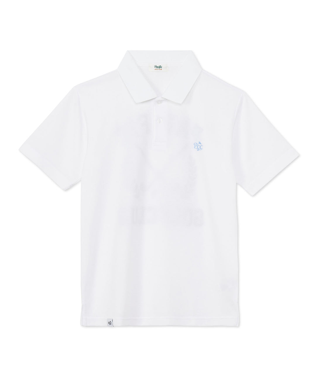 HALF SLEEVE POLO LAUREL PRINT WHITE