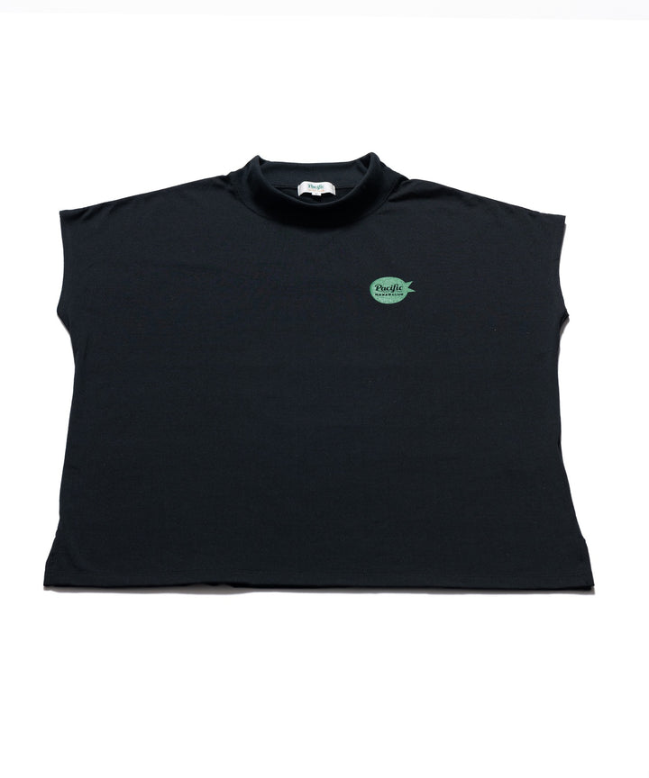 NAKED GOLF×PGC レディースノースリーブモックネック BLACK