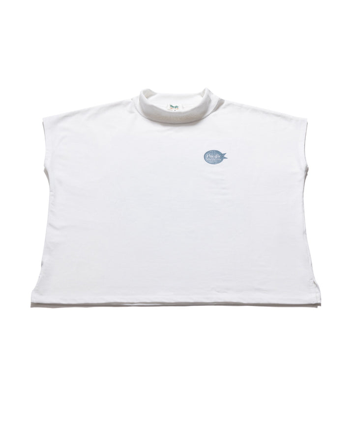 NAKED GOLF×PGC レディースノースリーブモックネック WHITE