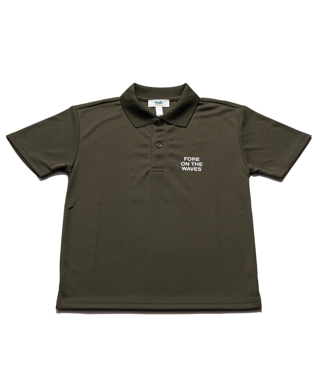 FORE ON THE WAVES POLO FOR KIDS OLIVE