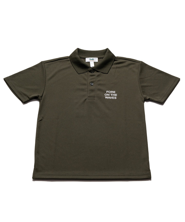 FORE ON THE WAVES POLO FOR KIDS OLIVE
