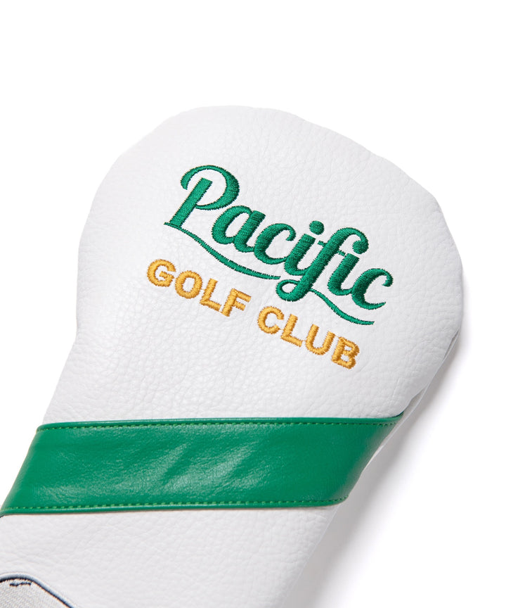 EMBROIDERY LEATHER CLUB COVER2 WHITE × GREEN