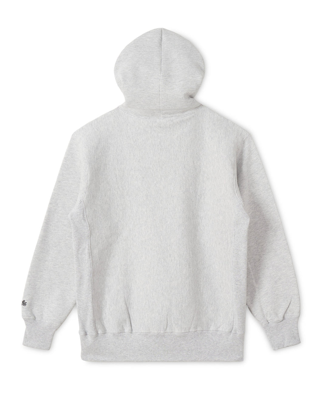 CHECKERED PATTERN LOGO SWEAT HOODIE MIX GRAY
