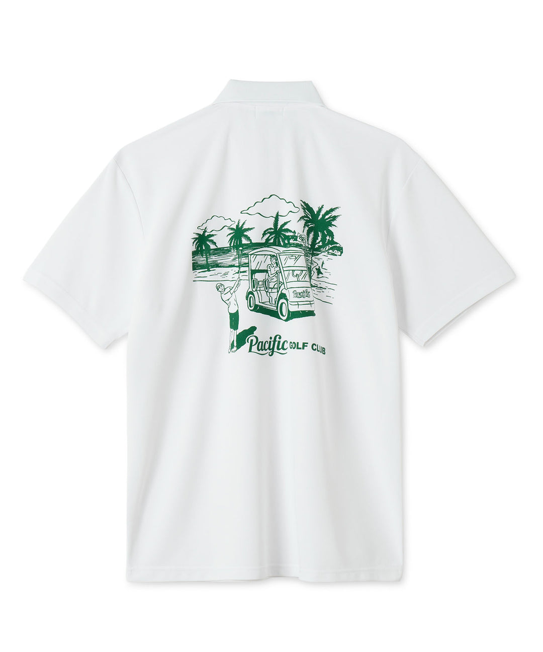 GOLFERS ON THE COURSE POLO WHITE