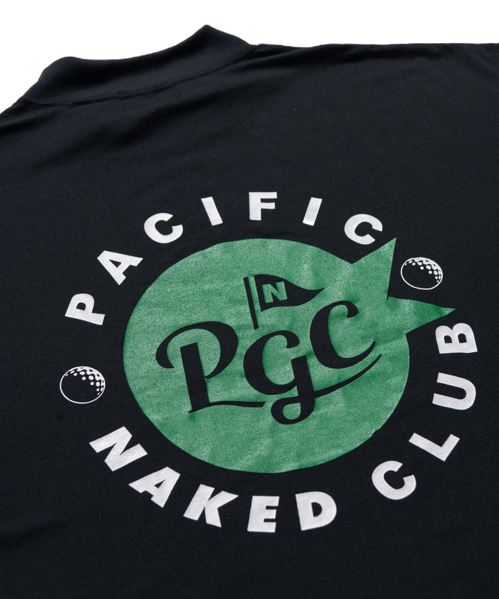 NAKED GOLF×PGC メンズモックネック BLACK