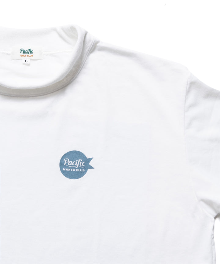 NAKED GOLF×PGC メンズモックネック WHITE