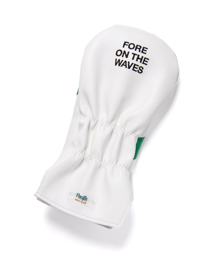 EMBROIDERY LEATHER CLUB COVER2 WHITE × GREEN