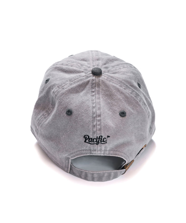 SURFER 6 PANEL PIGMENT DYED TWO TONE CAP GREY & BLACK