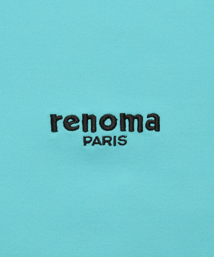 renoma golf × PGC SS MOCK NECK BLUE