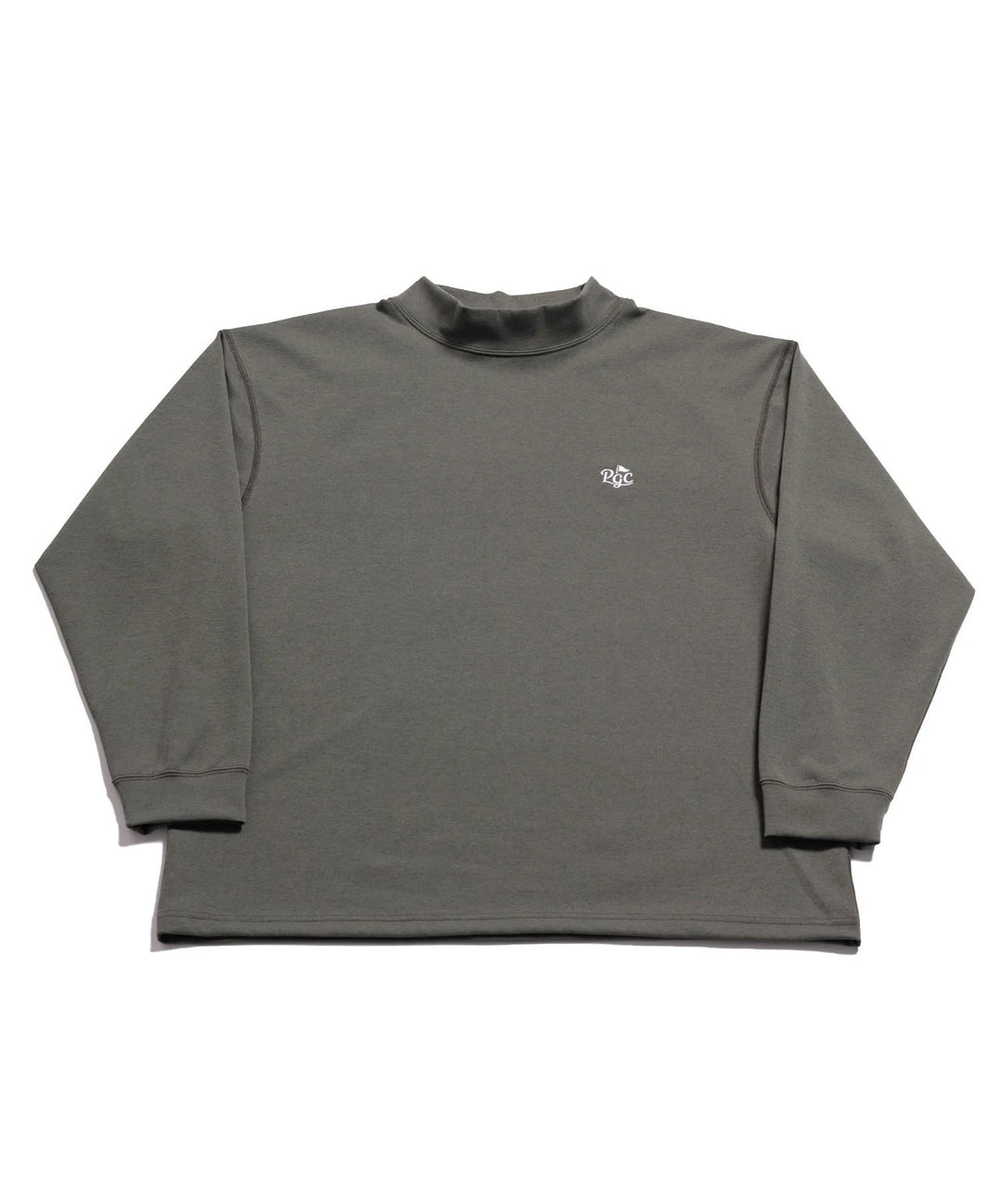 MOCK-NECK BIG TEE LONG SLEEVE CUP & SURFER OLIVE