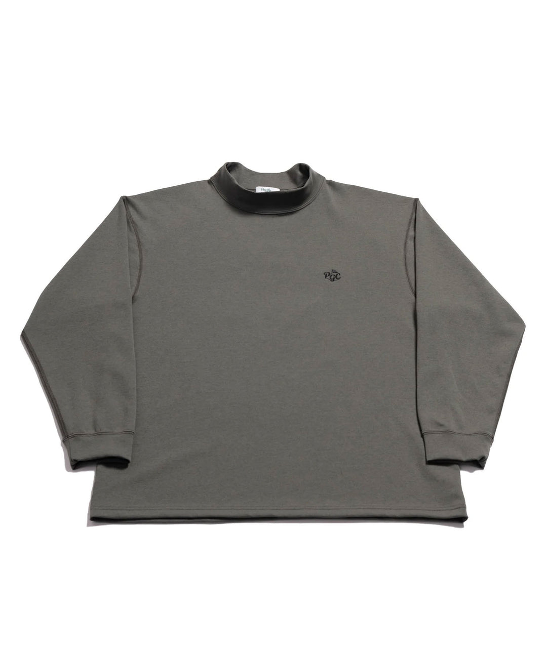 MOCK-NECK BIG TEE LONG SLEEVE GOLF & PANCAKE OLIVE