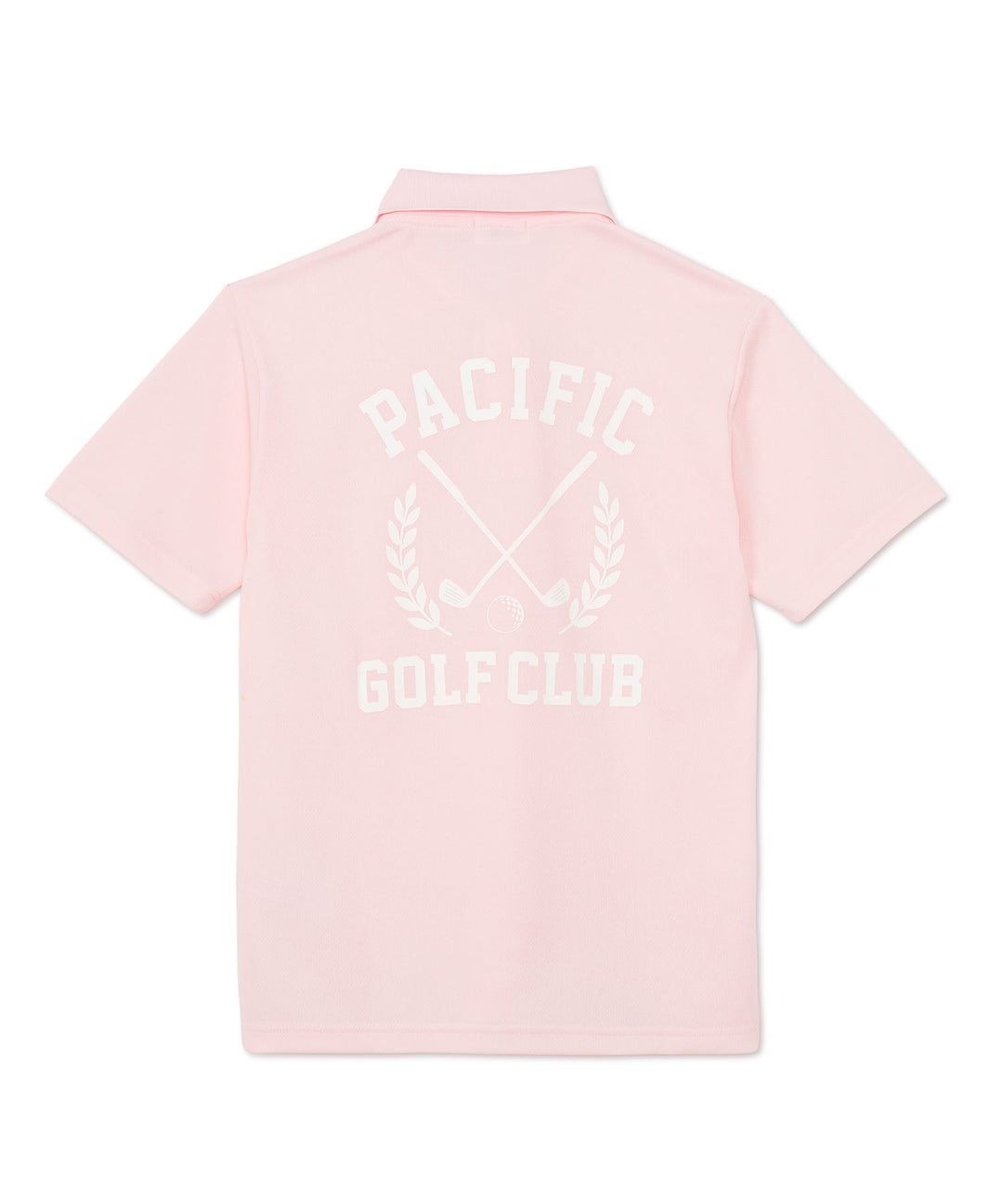 HALF SLEEVE POLO LAUREL PRINT PINK