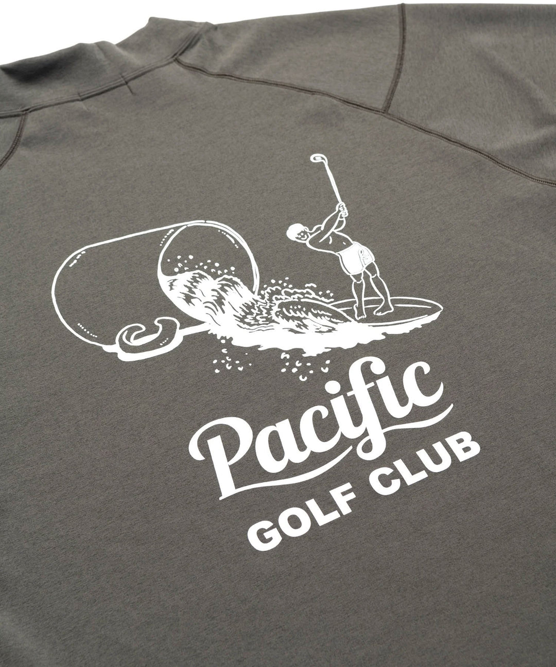 MOCK-NECK BIG TEE LONG SLEEVE CUP & SURFER OLIVE
