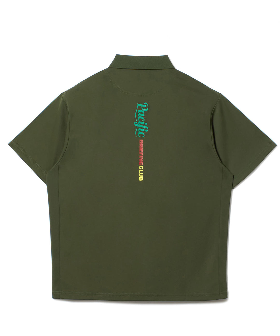 BRIEFING × PGC MS TOUR POLO RELAXED FIT OLIVE