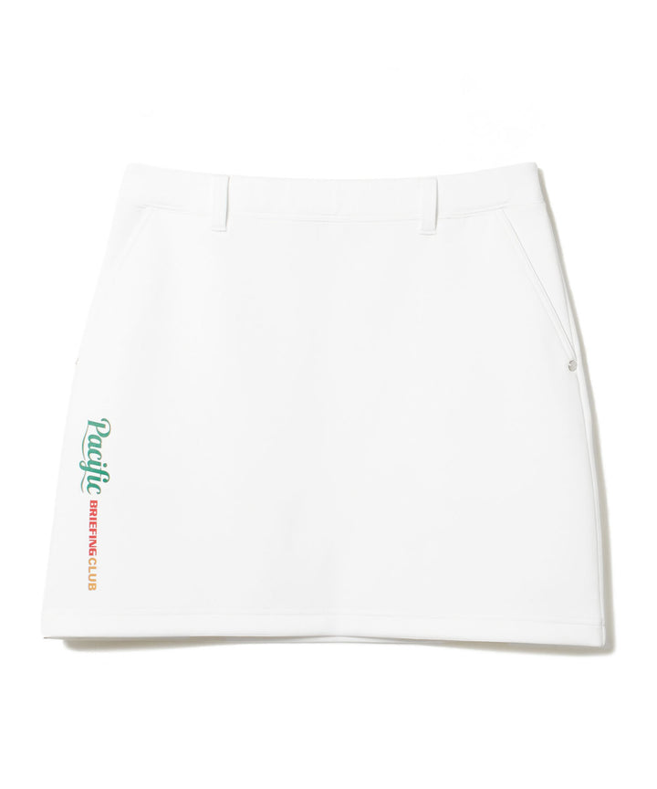 BRIEFING × PGC WS 3D LOGO SKIRT WHITE
