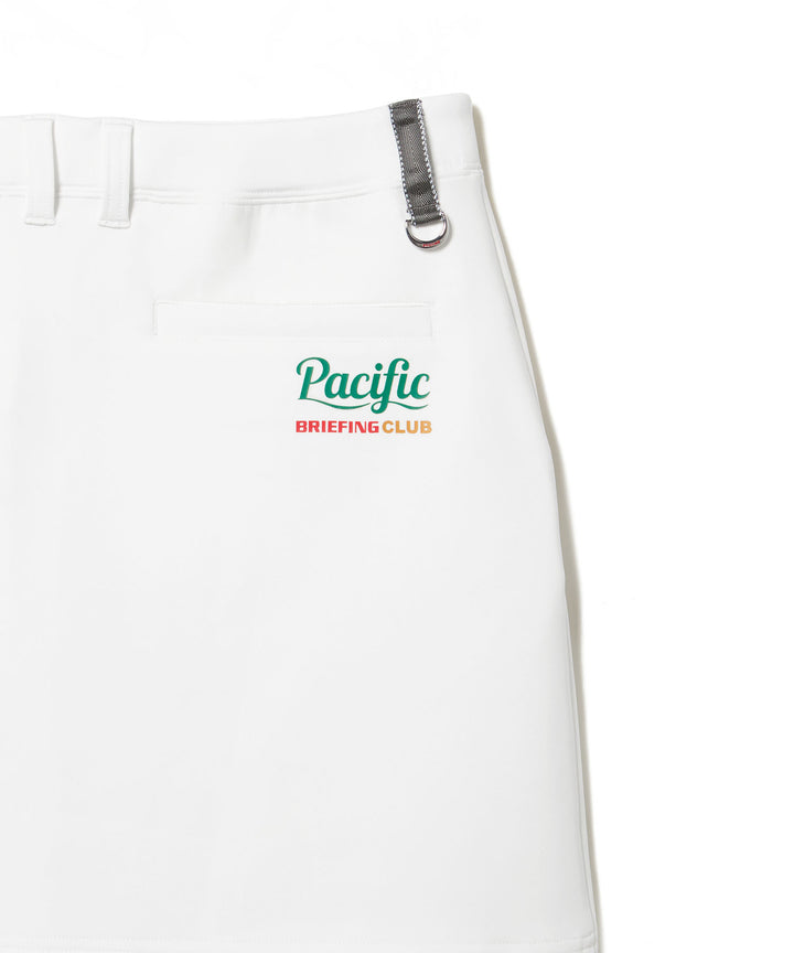 BRIEFING × PGC WS 3D LOGO SKIRT WHITE
