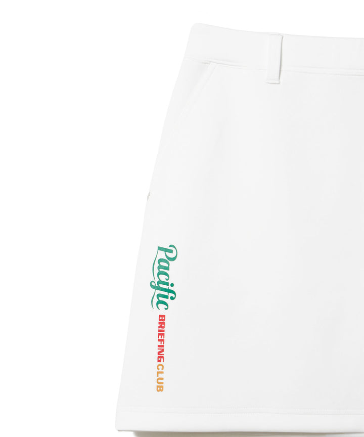 BRIEFING × PGC WS 3D LOGO SKIRT WHITE