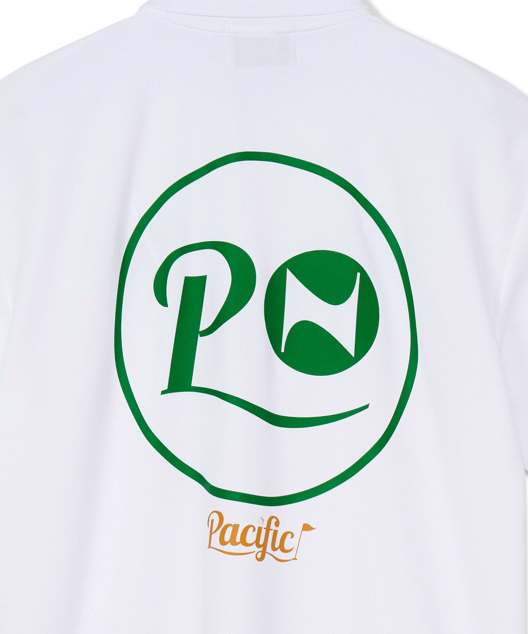NAKED GOLF×PGC BACK PRINT POLO SHIRTS WHITE