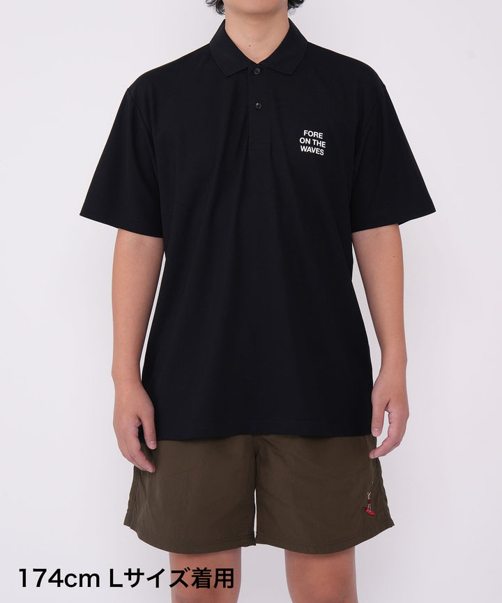 FORE ON THE WAVES POLO BLACK