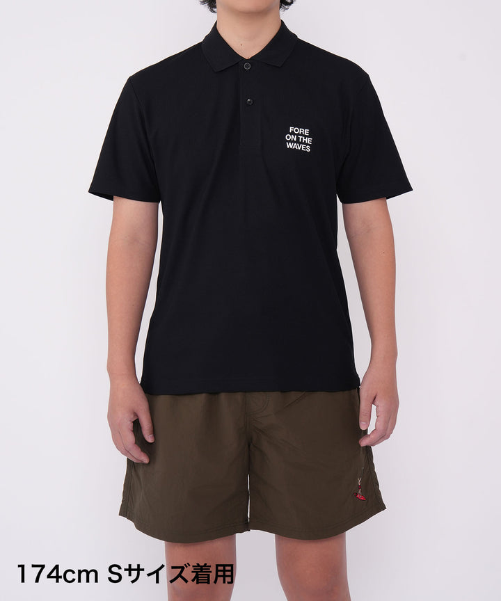 FORE ON THE WAVES POLO BLACK