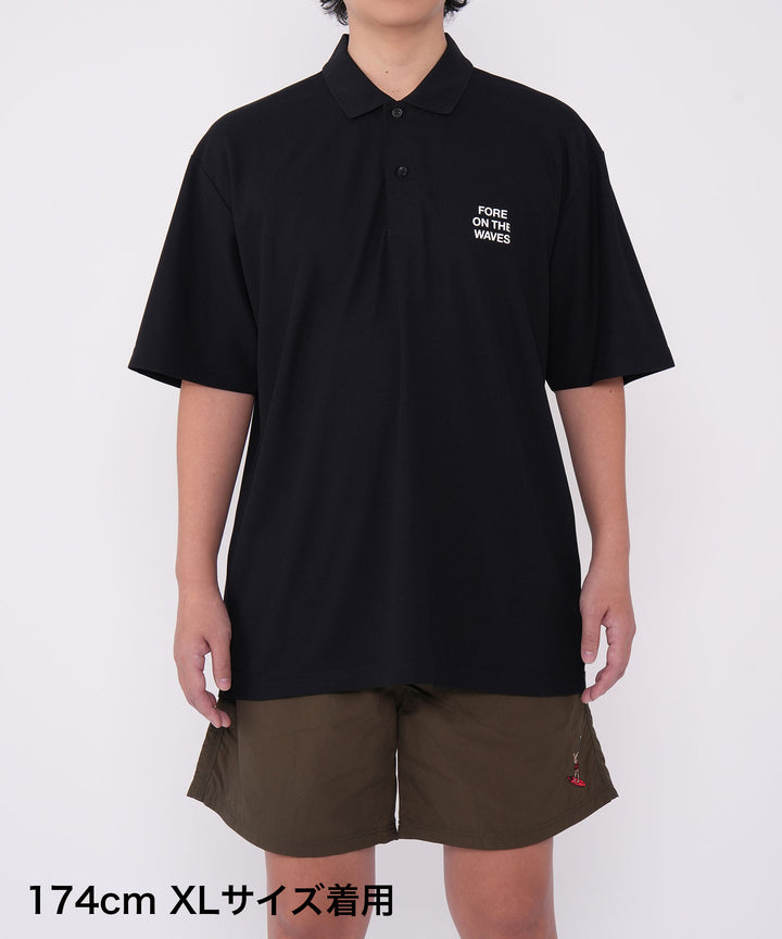 FORE ON THE WAVES POLO BLACK