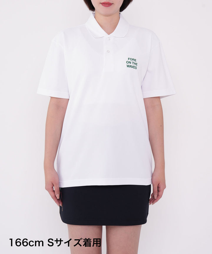 FORE ON THE WAVES POLO WHITE