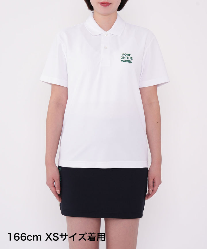 FORE ON THE WAVES POLO WHITE