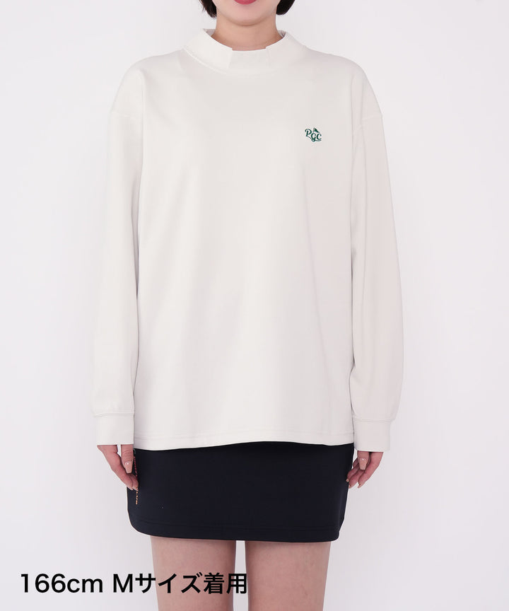 MOCK-NECK BIG TEE LONG SLEEVE GOLF & PANCAKE OFF WHITE