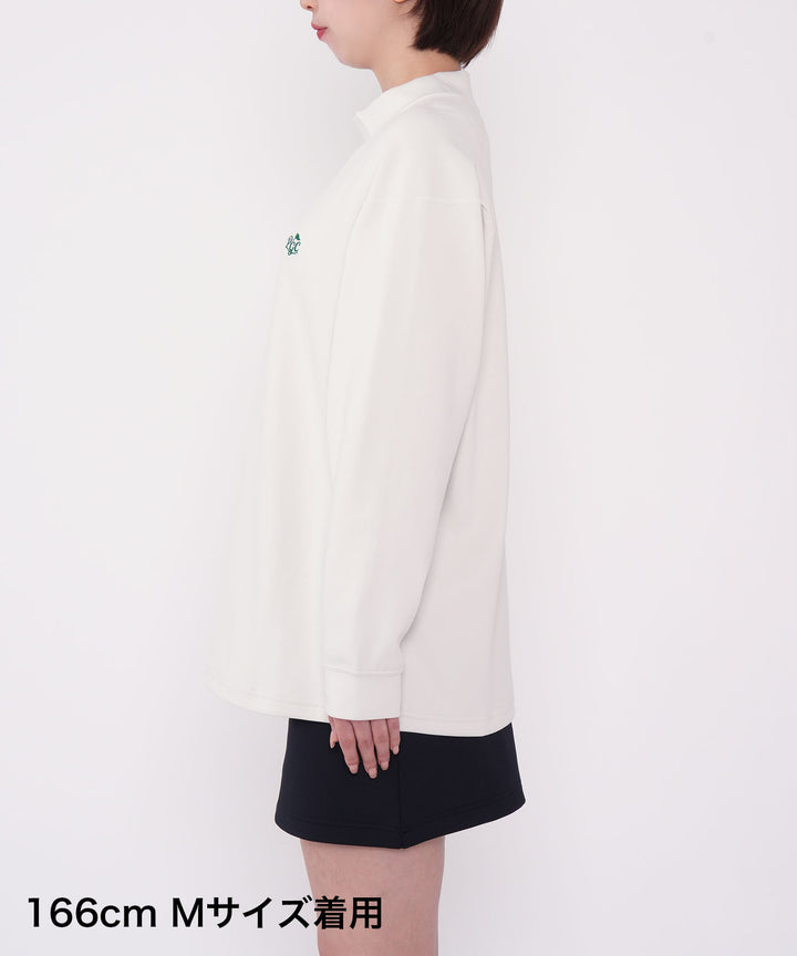 MOCK-NECK BIG TEE LONG SLEEVE GOLF & PANCAKE OFF WHITE