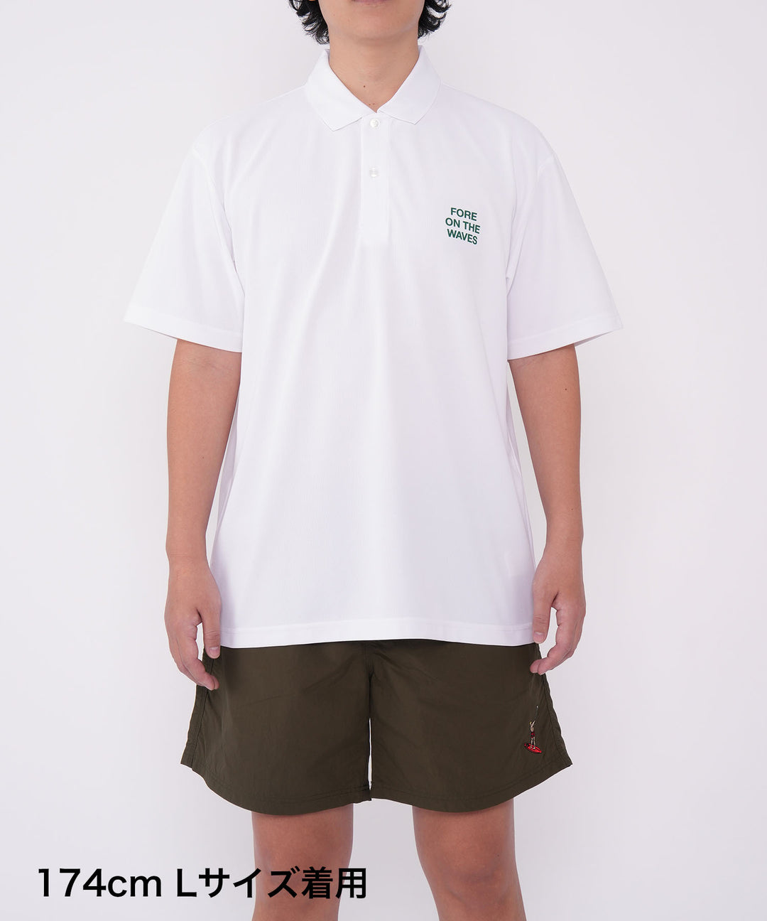 FORE ON THE WAVES POLO 3 WHITE