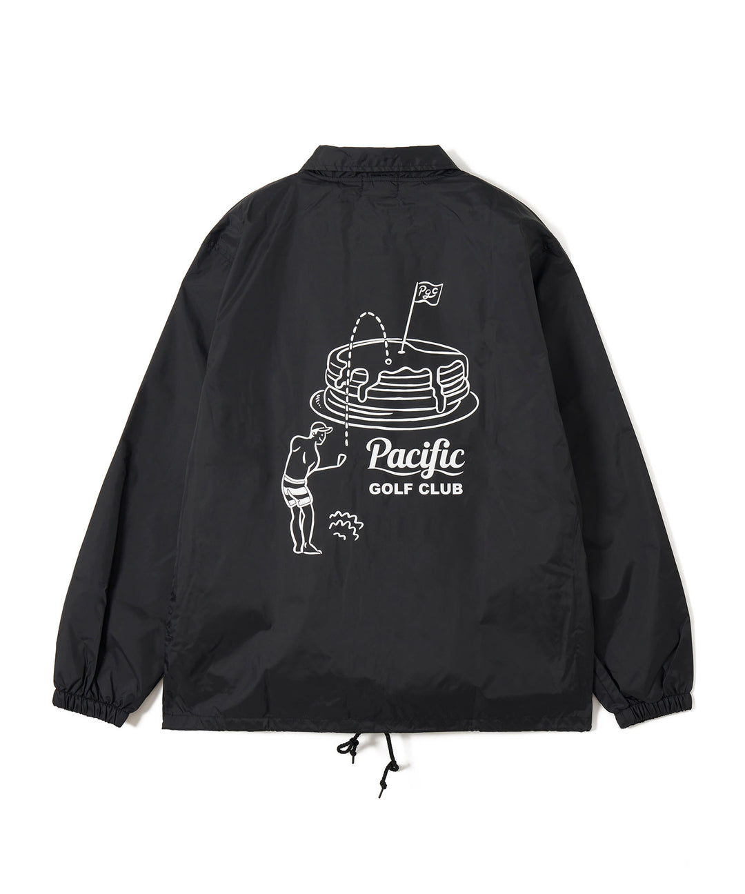 GOLF & PANCAKE COACH JACKET BLACK