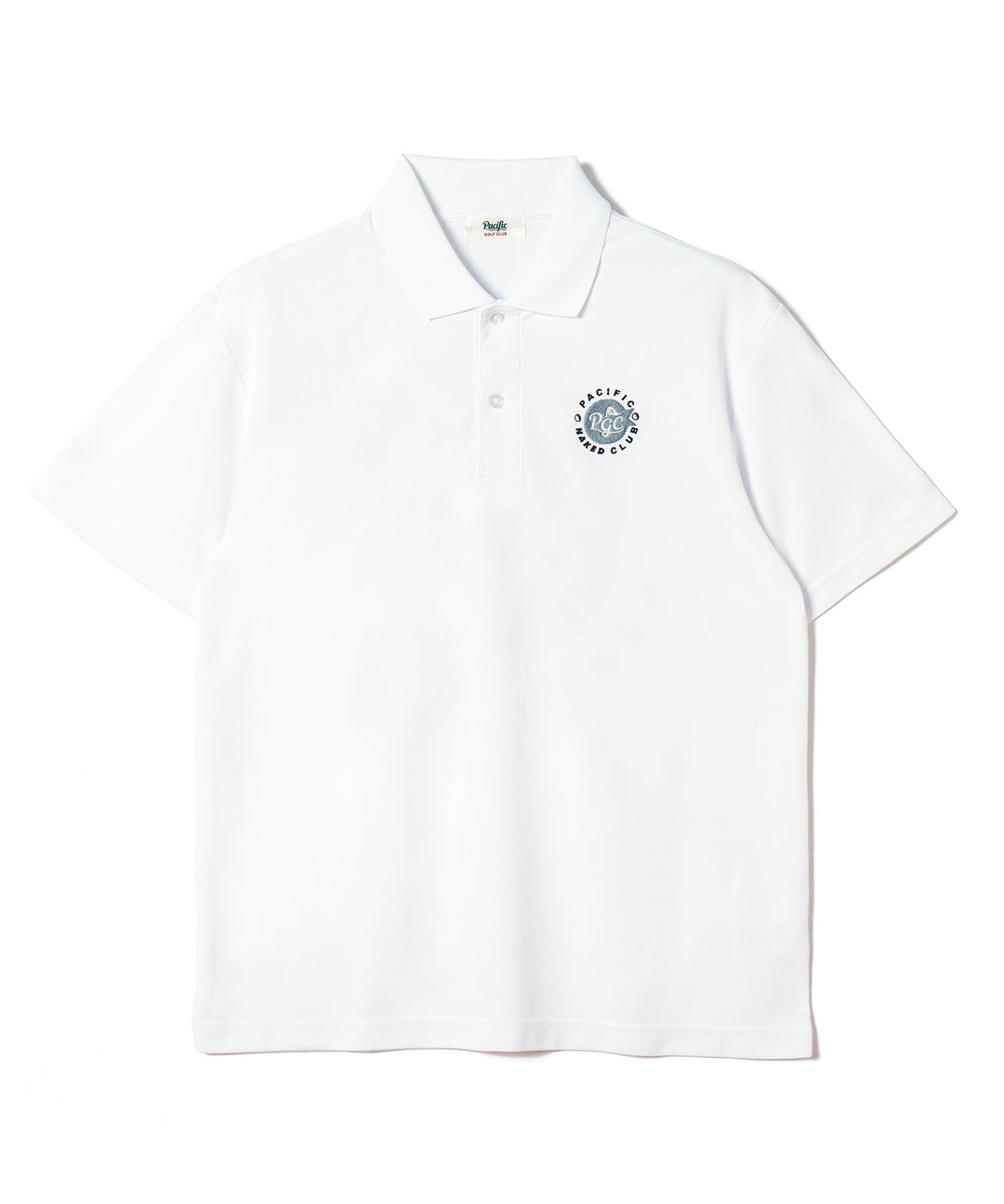 NAKED GOLF×PGC POLO WHITE