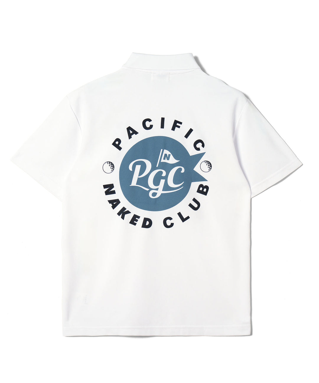 NAKED GOLF×PGC POLO WHITE