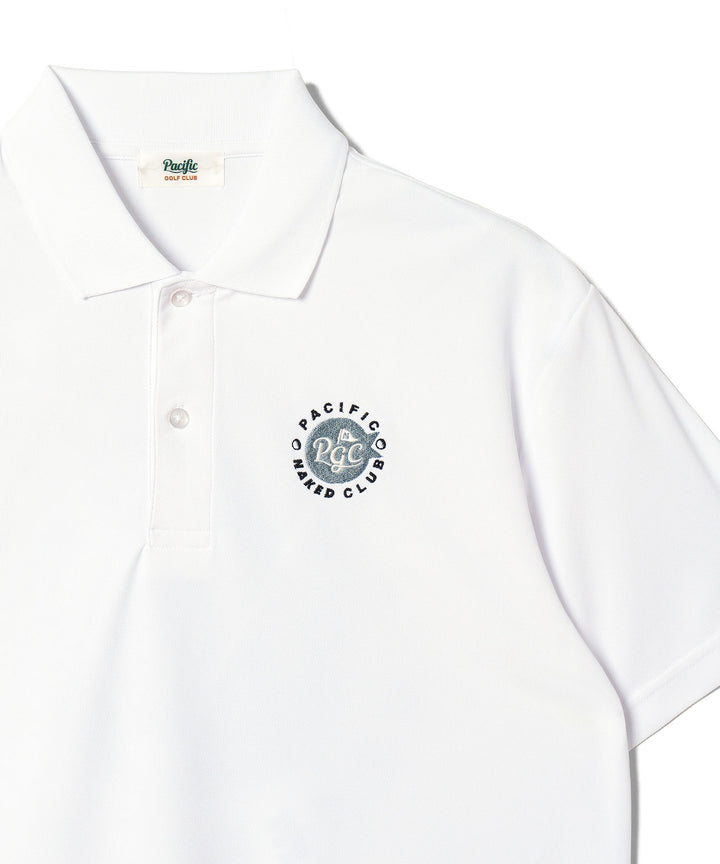 NAKED GOLF×PGC POLO WHITE