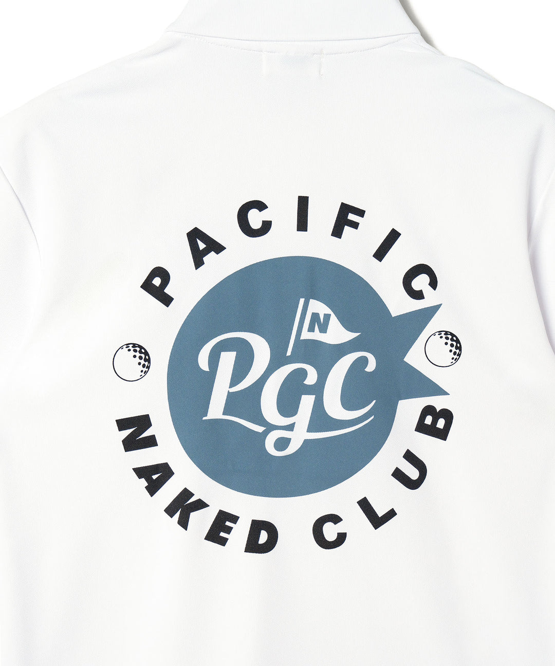 NAKED GOLF×PGC POLO WHITE