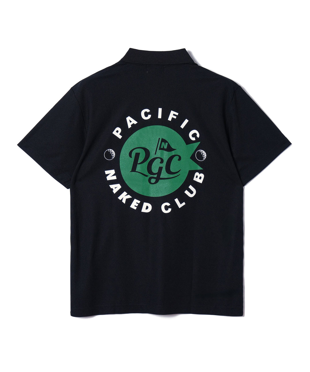 NAKED GOLF×PGC POLO BLACK