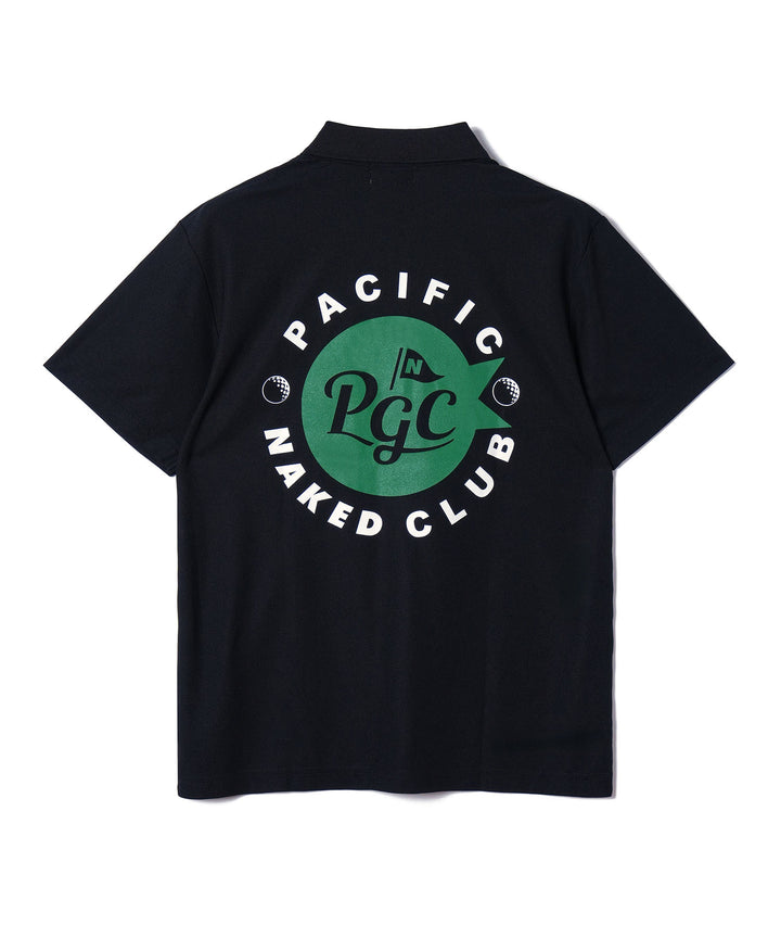 NAKED GOLF×PGC POLO BLACK