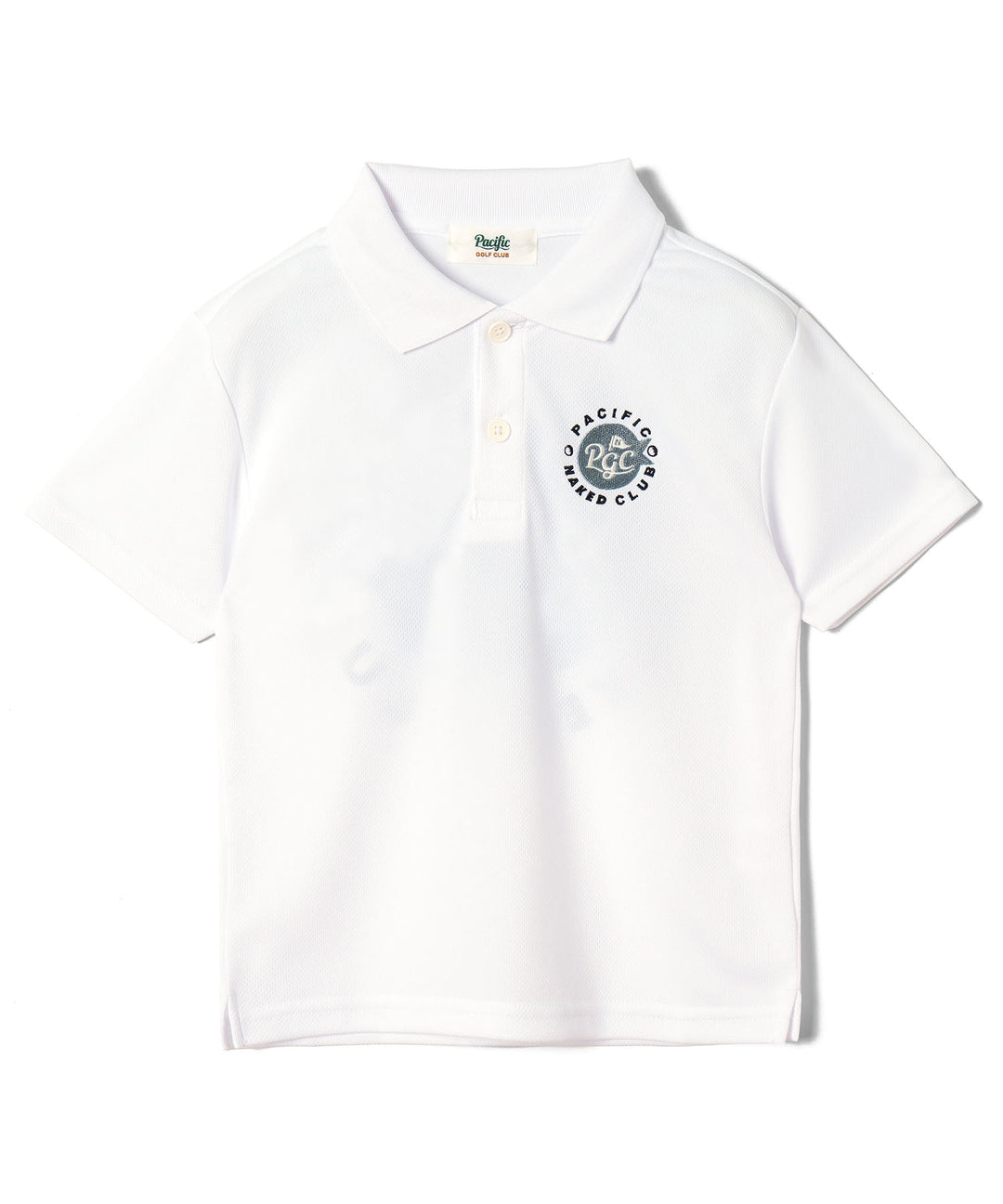 NAKED GOLF×PGC KIDS POLO WHITE
