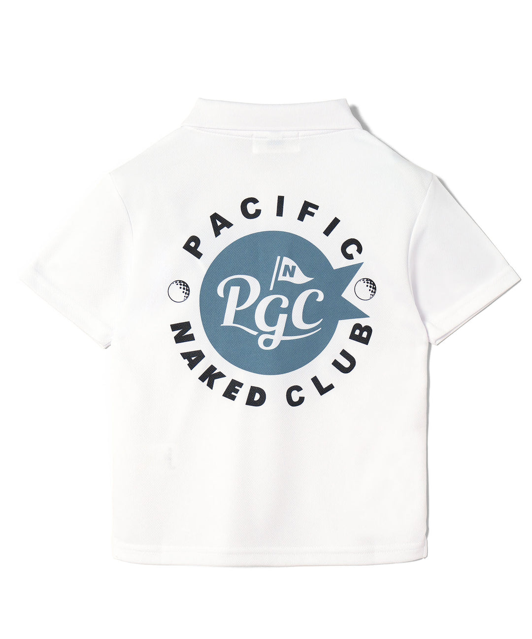 NAKED GOLF×PGC KIDS POLO WHITE