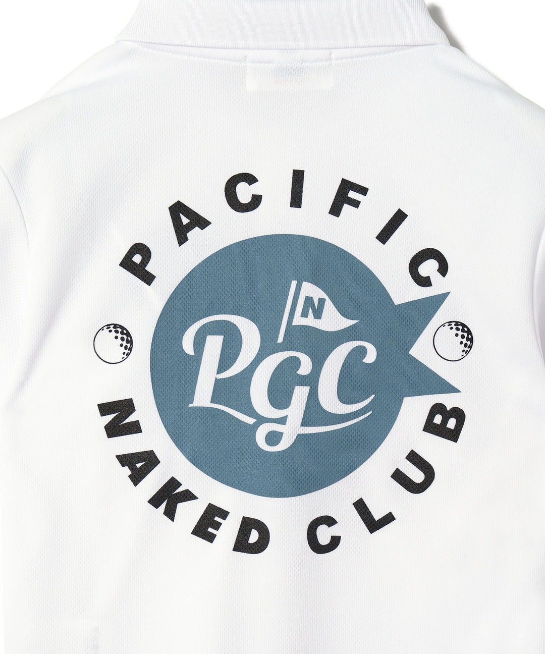 NAKED GOLF×PGC KIDS POLO WHITE