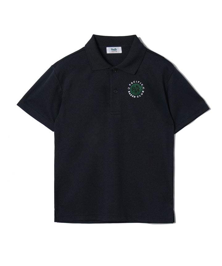 NAKED GOLF×PGC KIDS POLO BLACK
