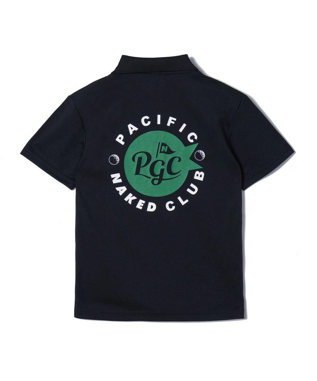 NAKED GOLF×PGC KIDS POLO BLACK