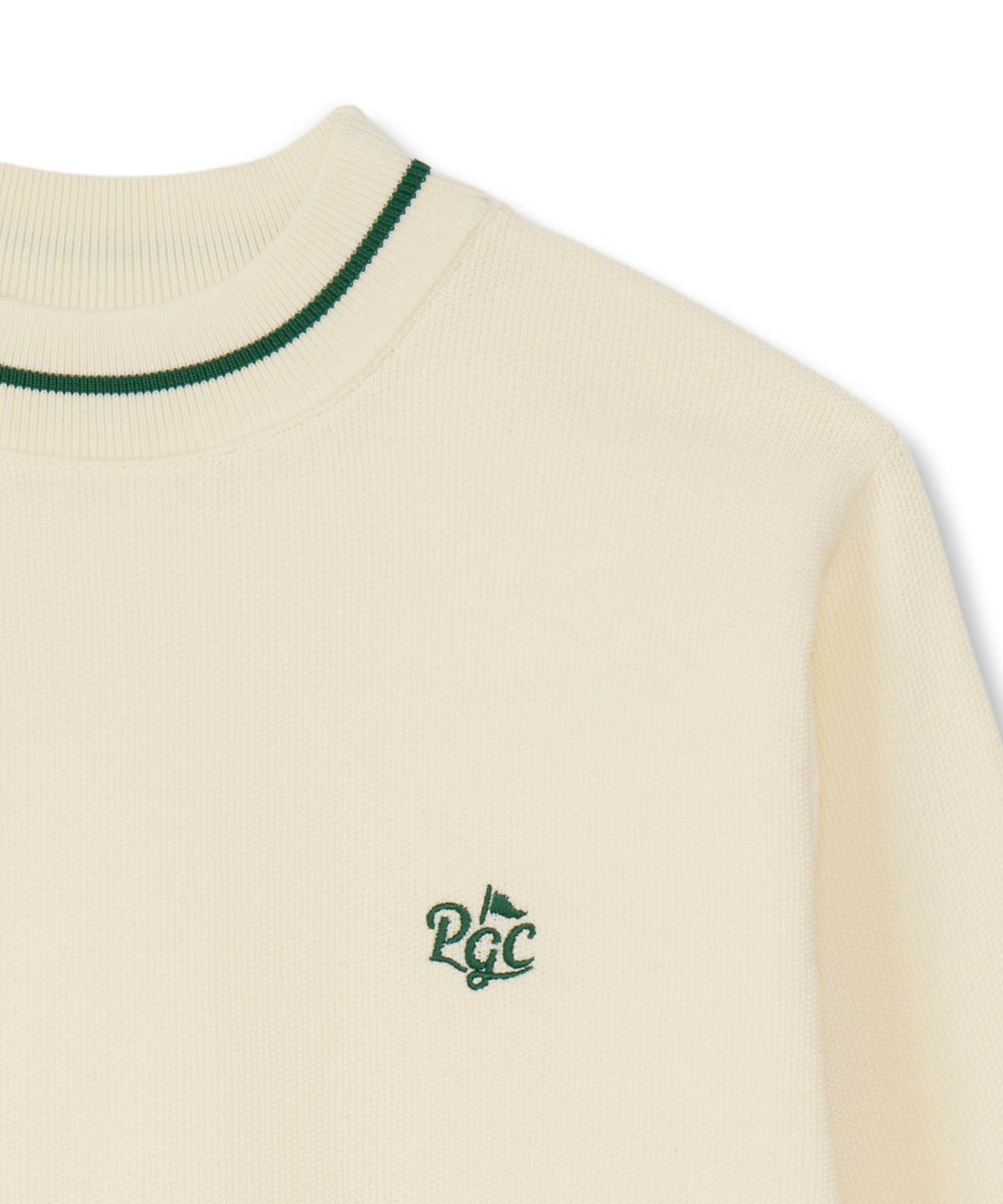 MOCK NECK LONG SLEEVE KNIT IVORY