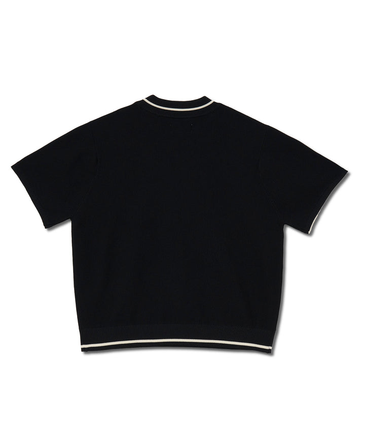 MOCK NECK KNIT BLACK