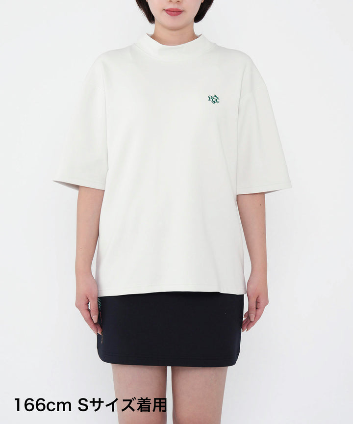 MOCK-NECK BIG TEE HALF SLEEVE GOLF & PANCAKE OFF WHITE