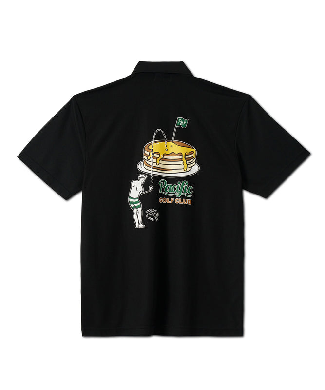 GOLF & PANCAKE POLO SHIRT BLACK