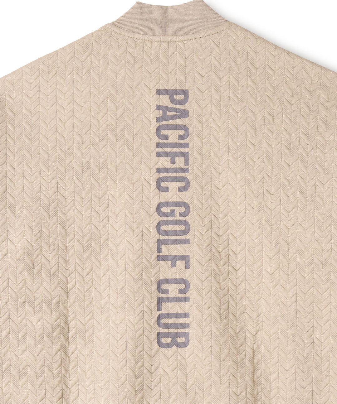 【WOMEN】EMBOSS JQ ZIP BLOUSON BEIGE