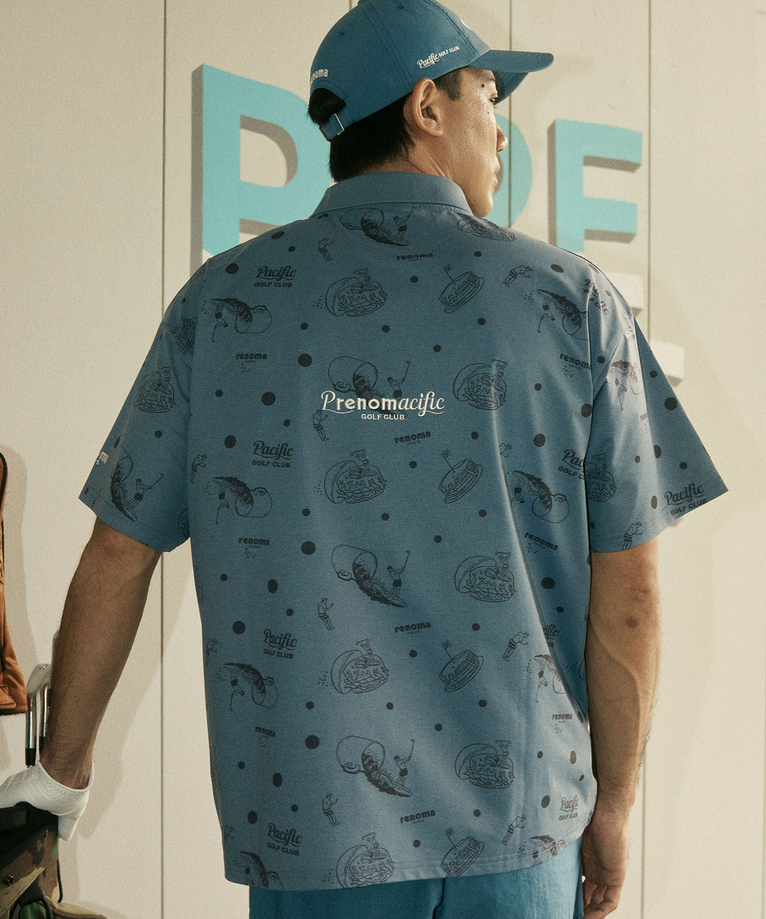 renoma golf × PGC ALL OVER PRINT POLO