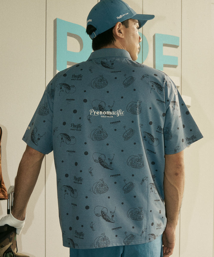 renoma golf × PGC ALL OVER PRINT POLO